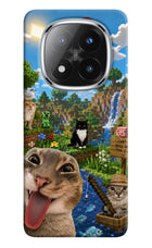 Minecraft Cat Chaos Redmi Note 14 Pro Plus 5G Hard Case Back Cover by Casekaro