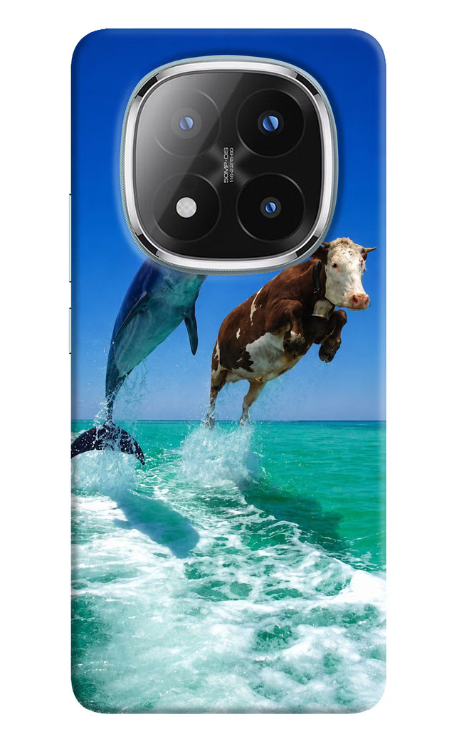 Dolphin vs Cow Redmi Note 14 Pro Plus 5G Hard Case Back Cover by Casekaro