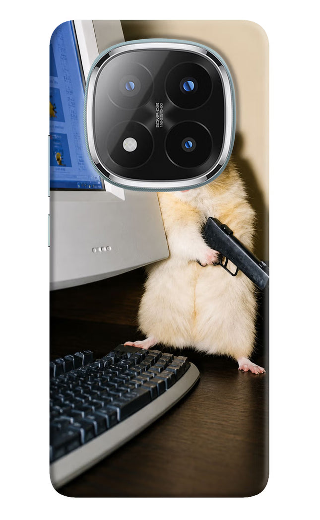 Hacker Hamster Redmi Note 14 Pro Plus 5G Hard Case Back Cover by Casekaro
