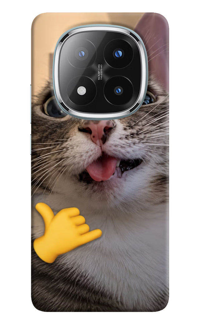 Silly Cat Call Redmi Note 14 Pro Plus 5G Hard Case Back Cover by Casekaro