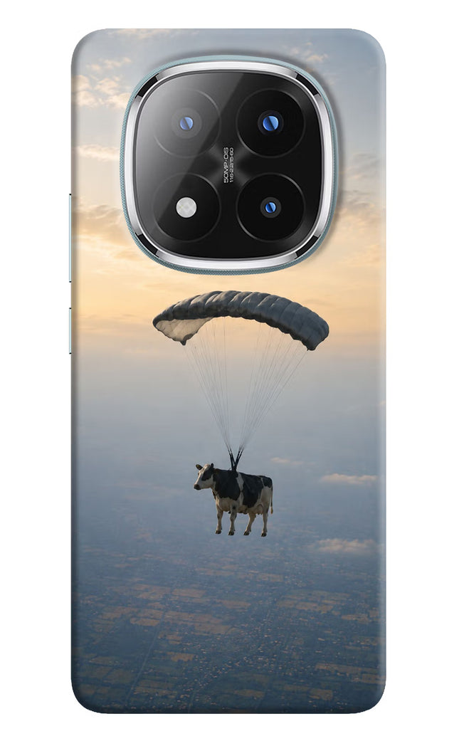 Skydiving Cow Redmi Note 14 Pro Plus 5G Hard Case Back Cover by Casekaro