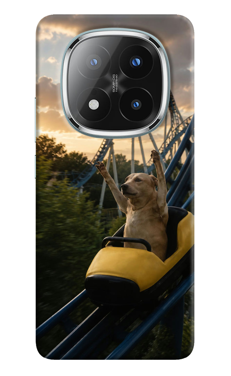 Rollercoaster Dog Redmi Note 14 Pro Plus 5G Back Cover, Hard case