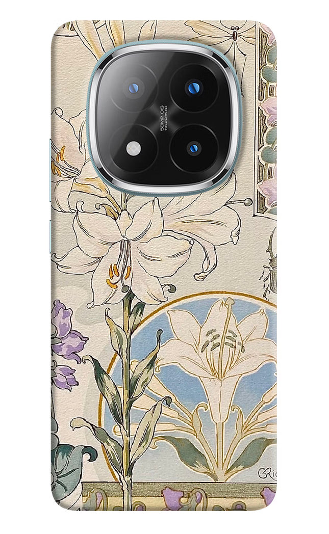 White Lily Redmi Note 14 Pro Plus 5G Hard Case Back Cover by Casekaro