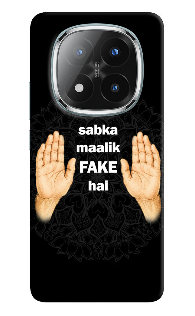 Sabka Malik Fake Redmi Note 14 Pro Plus 5G Hard Case Back Cover by Casekaro