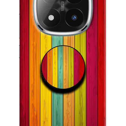 Multicolor Wooden Redmi Note 14 Pro Plus 5G Pop Case by Casekaro