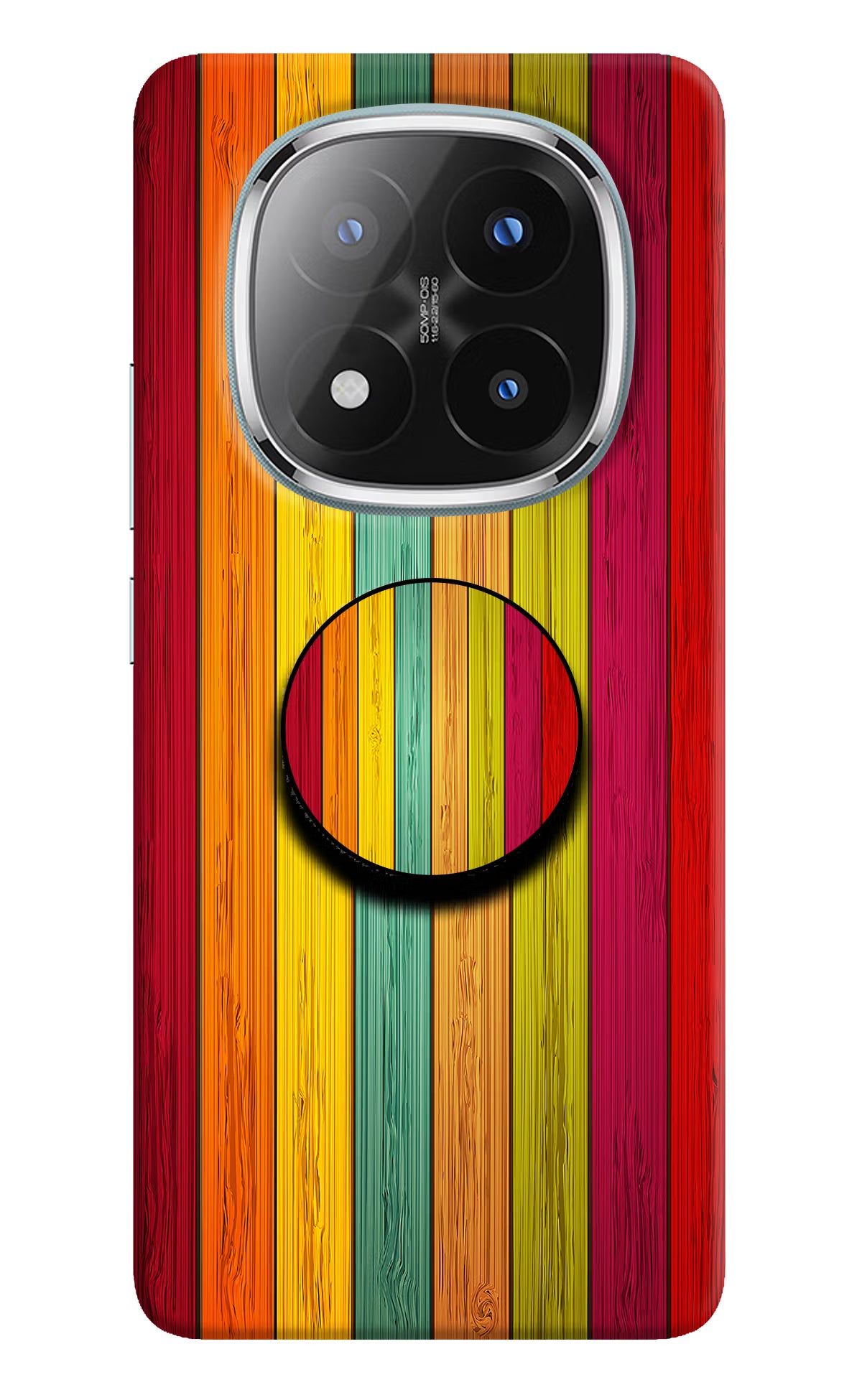 Multicolor Wooden Redmi Note 14 Pro Plus 5G Pop Case