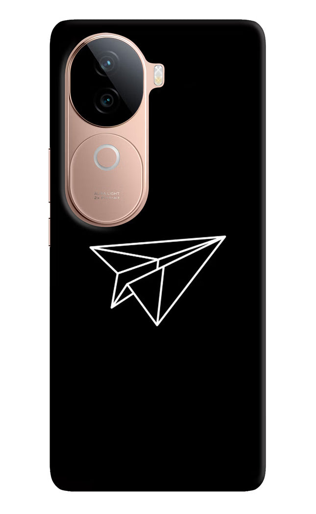 Paper Plane White Vivo V40e 5G Back Cover