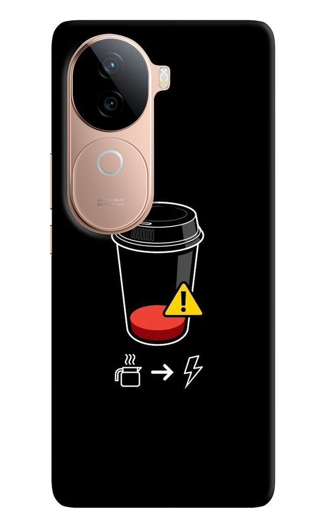 Coffee Vivo V40e 5G Hard Case Back Cover by Casekaro