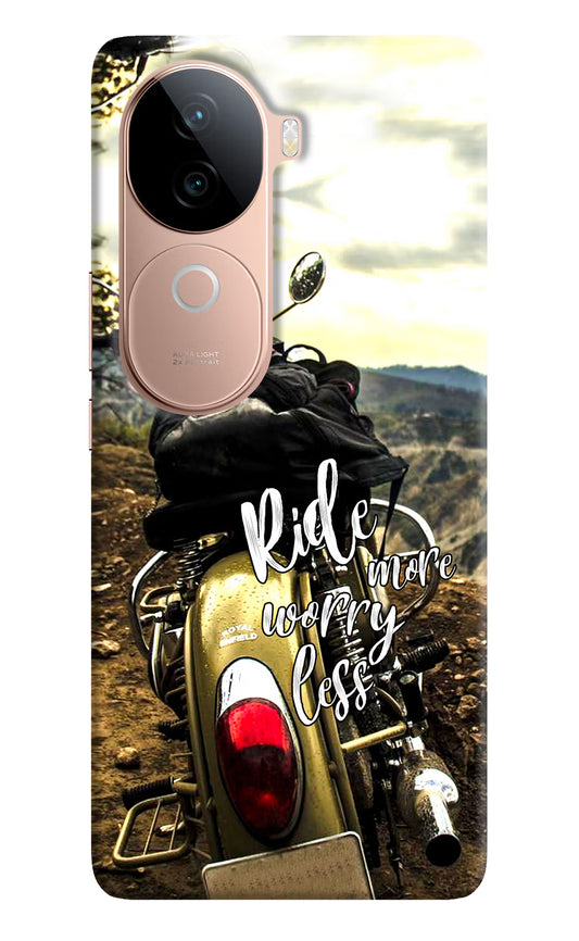 Ride More Worry Less Vivo V40e 5G Back Cover