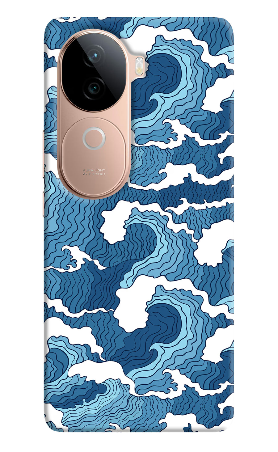 Blue Waves Vivo V40e 5G Back Cover, Hard case