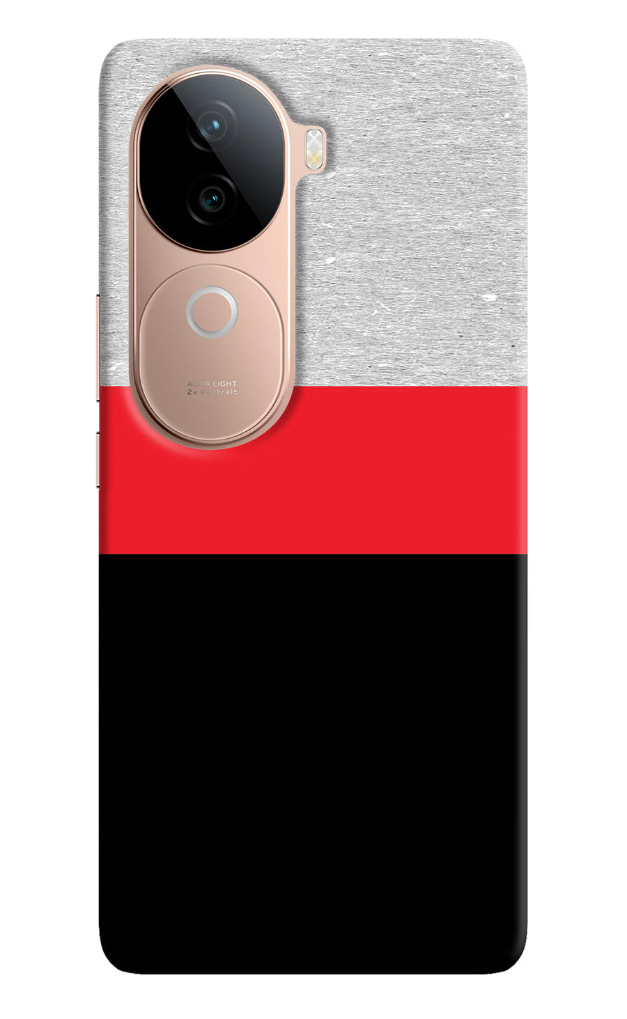 Tri Color Pattern Vivo V40e 5G Back Cover, Hard case