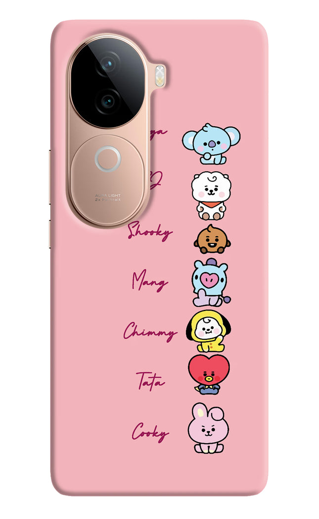 BTS names Vivo V40e 5G Hard Case Back Cover by Casekaro