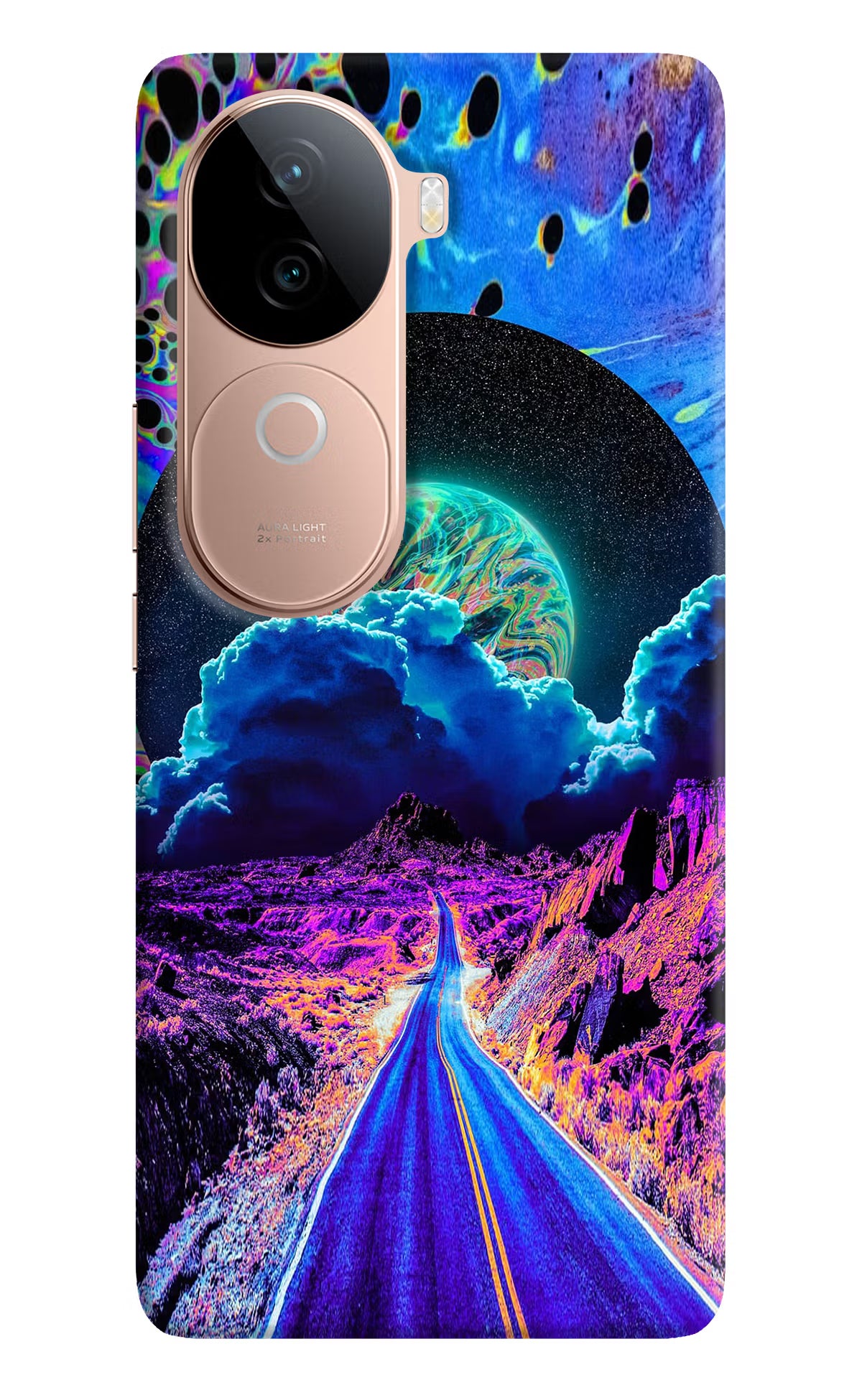 Psychedelic Painting Vivo V40e 5G Back Cover
