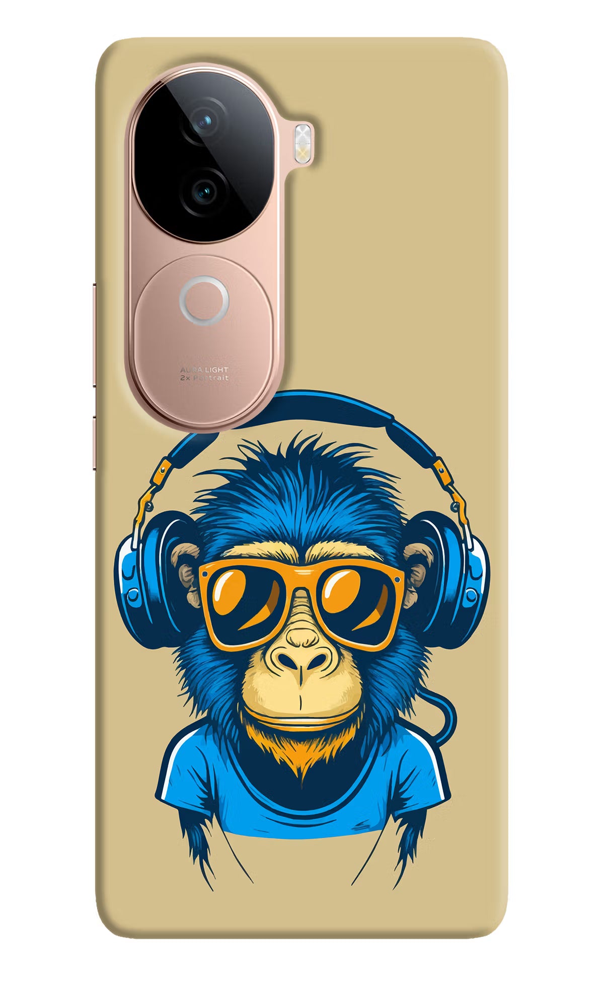Monkey Headphone Vivo V40e 5G Back Cover