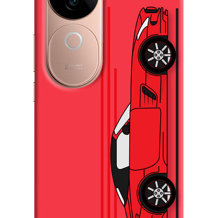 Red Velocity Vivo V40e 5G Back Cover