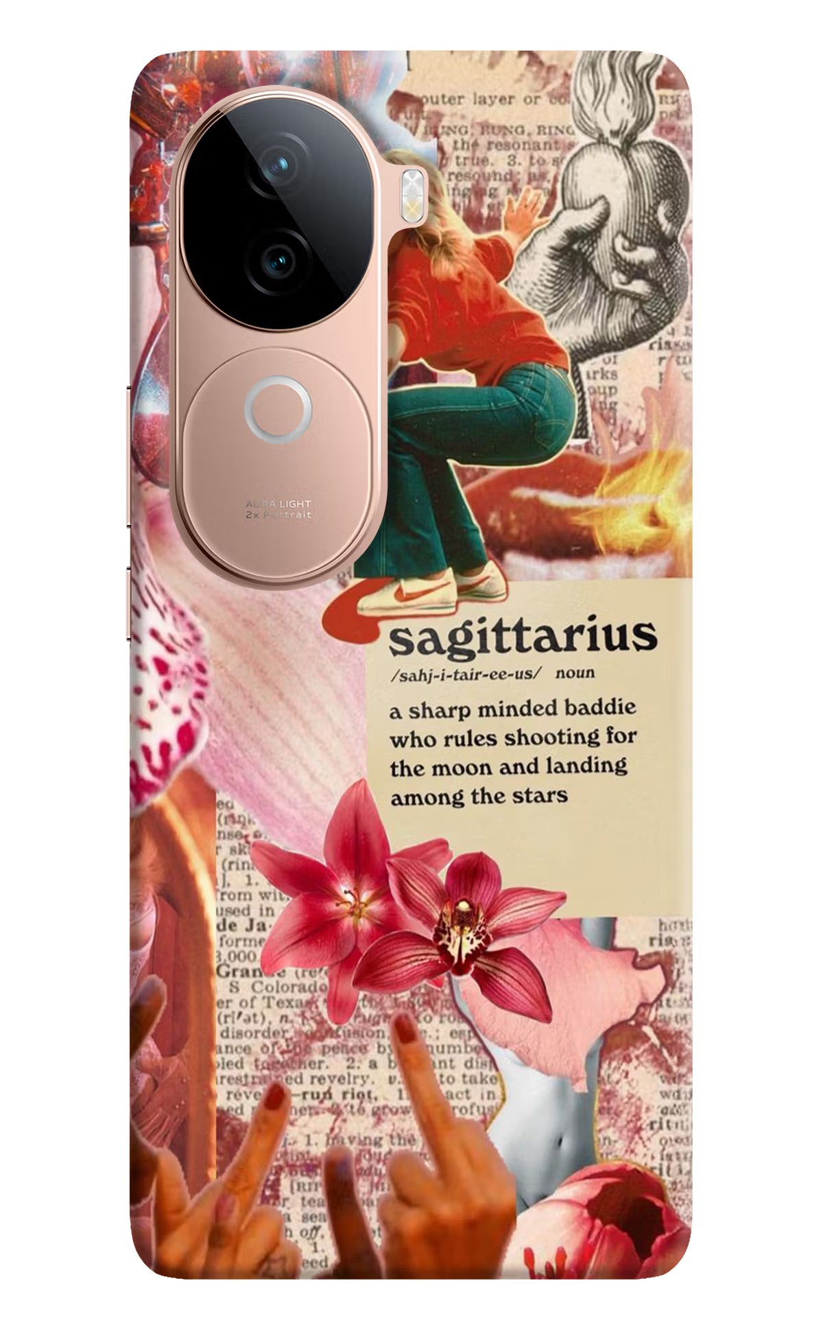 Sagittarius Zodiac Vivo V40e 5G Hard Case Back Cover by Casekaro