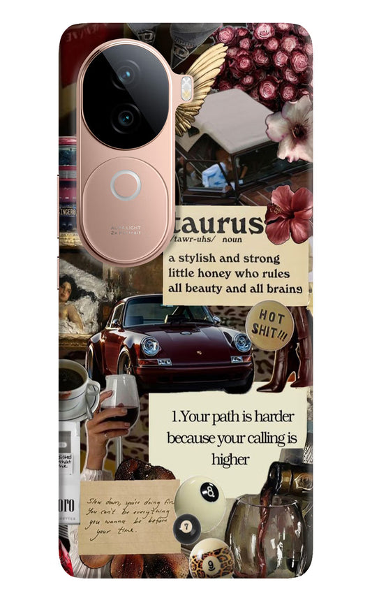 Taurus Zodiac Vivo V40e 5G Hard Case Back Cover by Casekaro