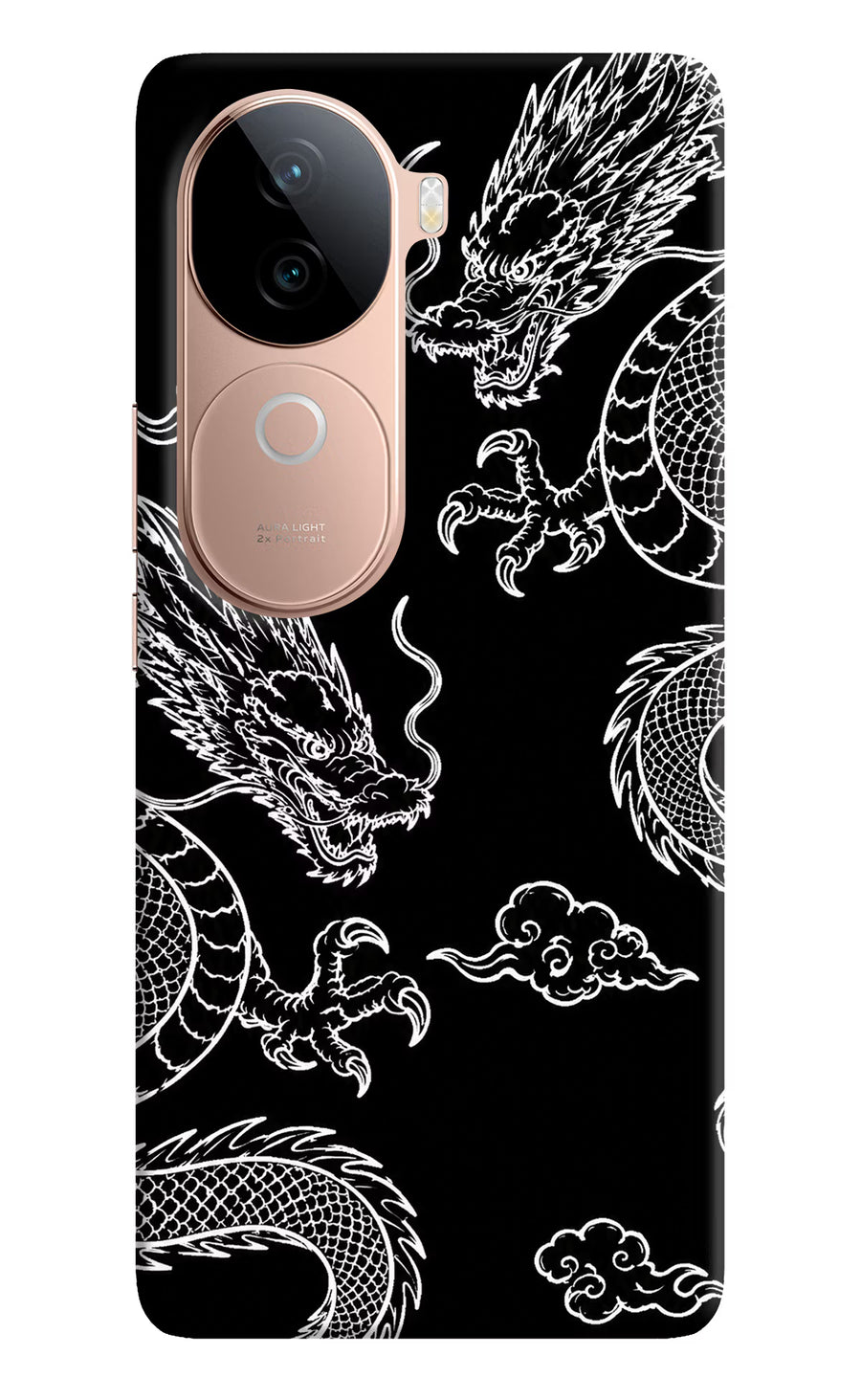 Twin Dragons Vivo V40e 5G Back Cover, Hard case