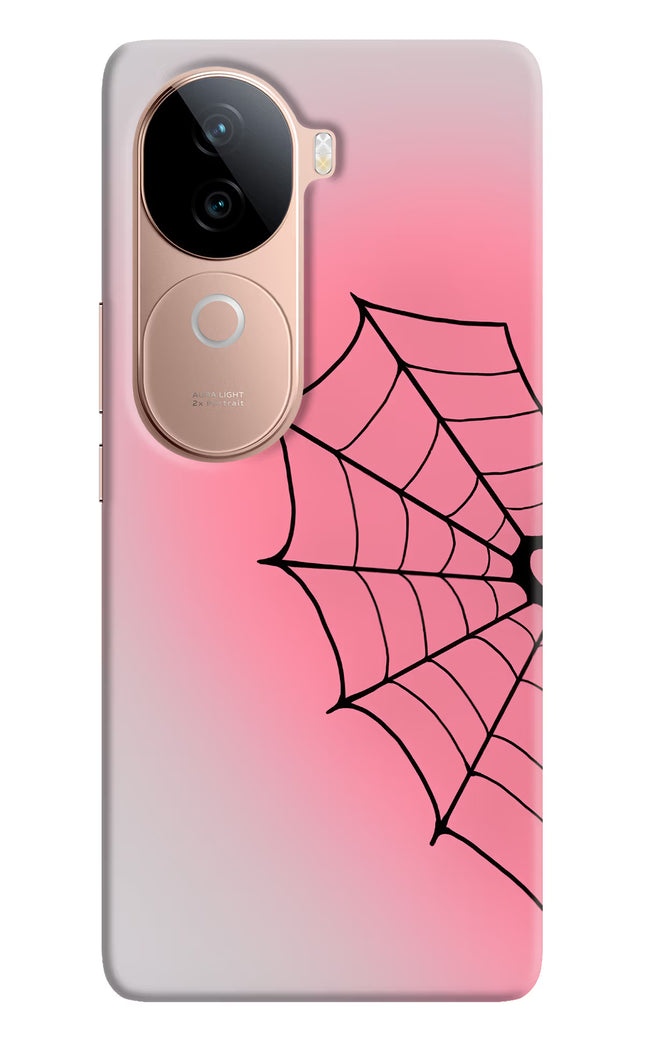 Pink Web Vivo V40e 5G Hard Case Back Cover by Casekaro