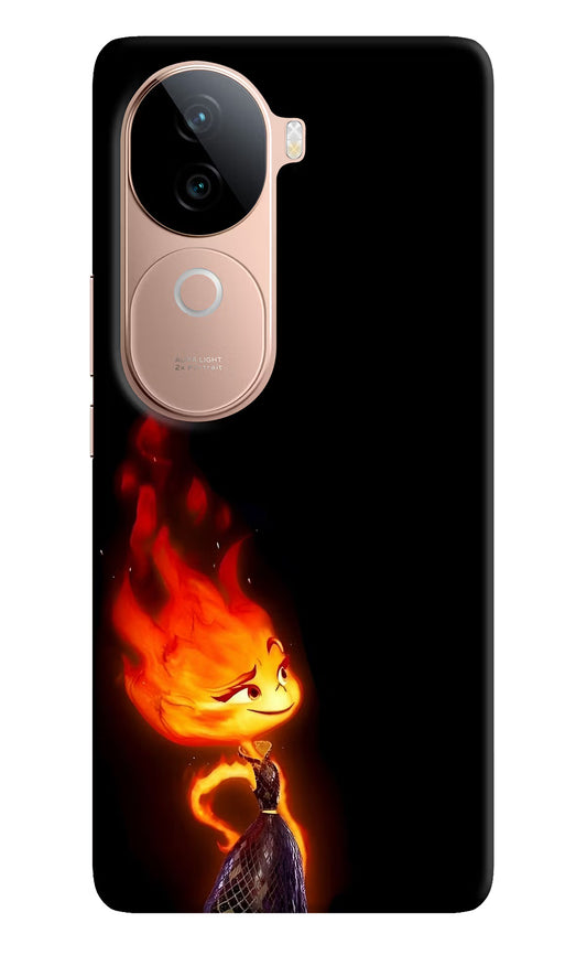 Ember Flame Vivo V40e 5G Hard Case Back Cover by Casekaro