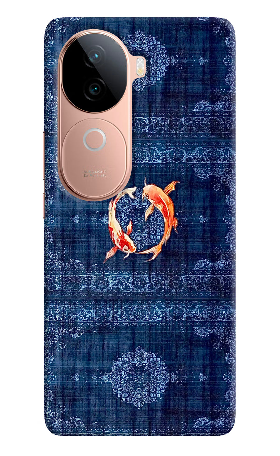 Koi Blue Vivo V40e 5G Back Cover, Hard case