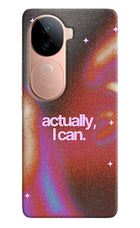 Pink Aura Vivo V40e 5G Hard Case Back Cover by Casekaro