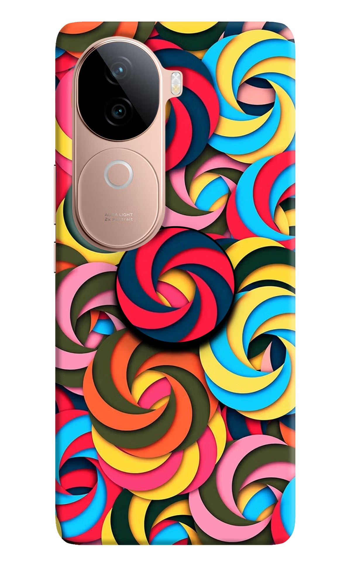 Spiral Pattern Vivo V40e 5G Pop Case