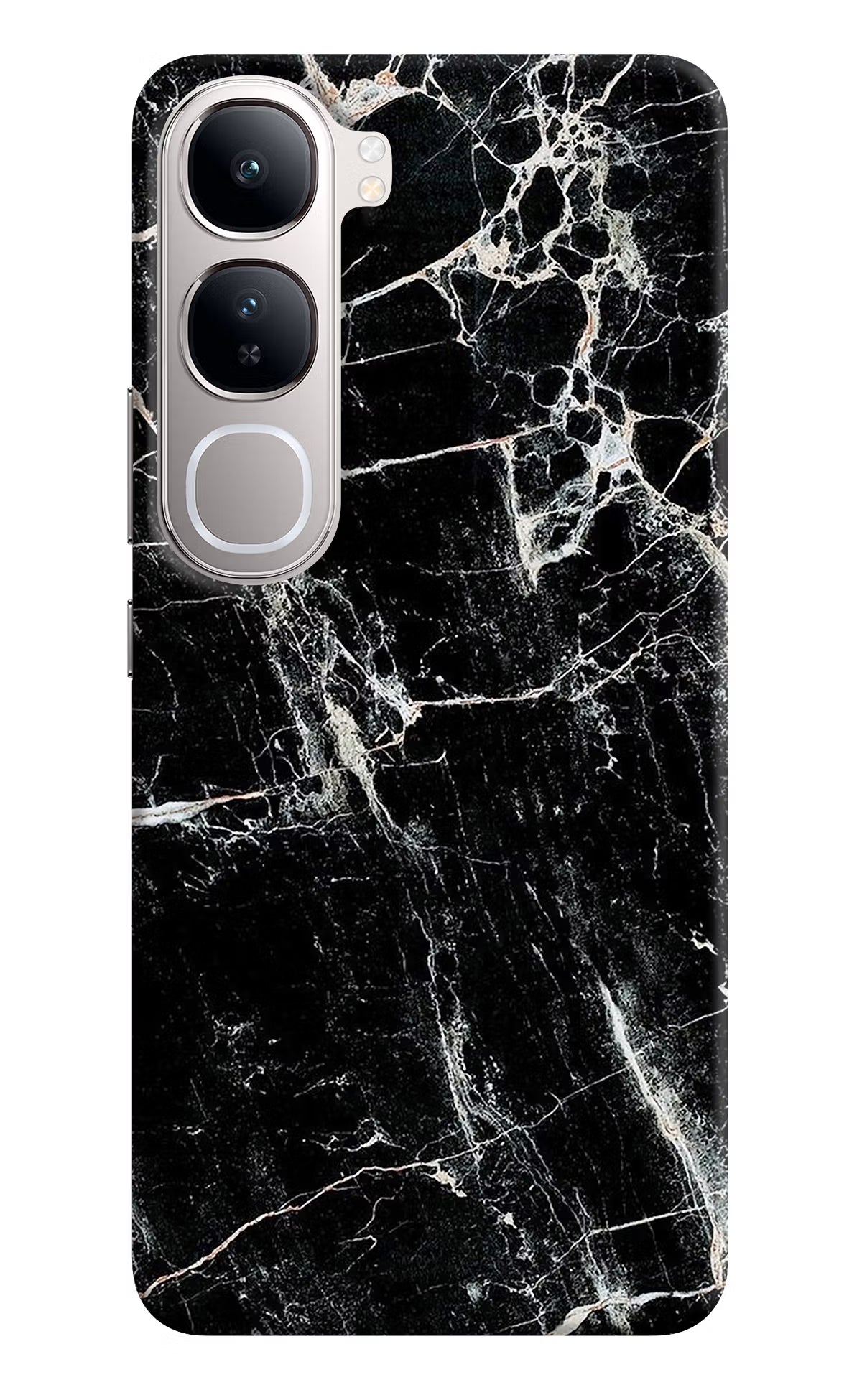 Black Marble Texture Vivo Y300 5G Back Cover
