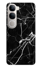 Black Marble Pattern Vivo Y300 5G Hard Case Back Cover by Casekaro