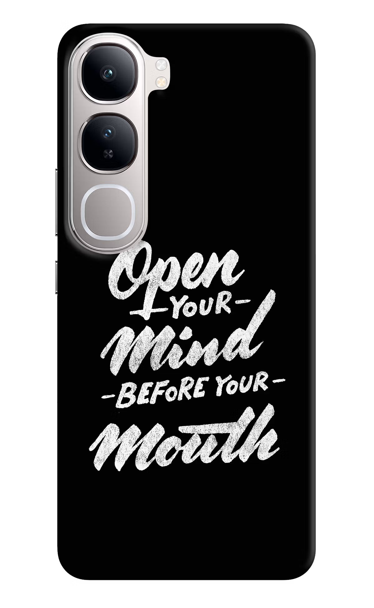Open Your Mind Before Your Mouth Vivo Y300 5G Back Cover