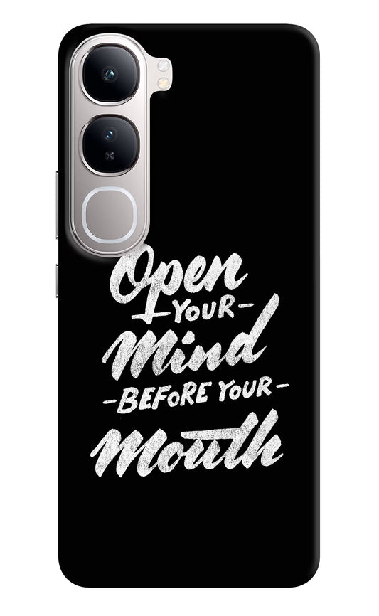 Open Your Mind Before Your Mouth Vivo Y300 5G Back Cover