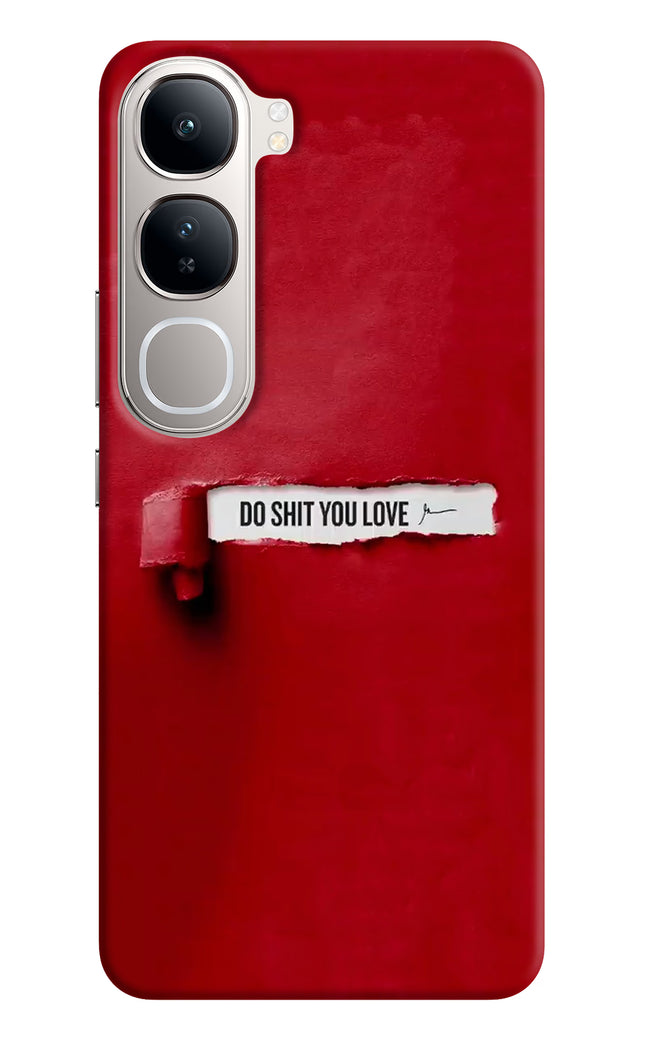 Do Shit You Love Vivo Y300 5G Hard Case Back Cover by Casekaro