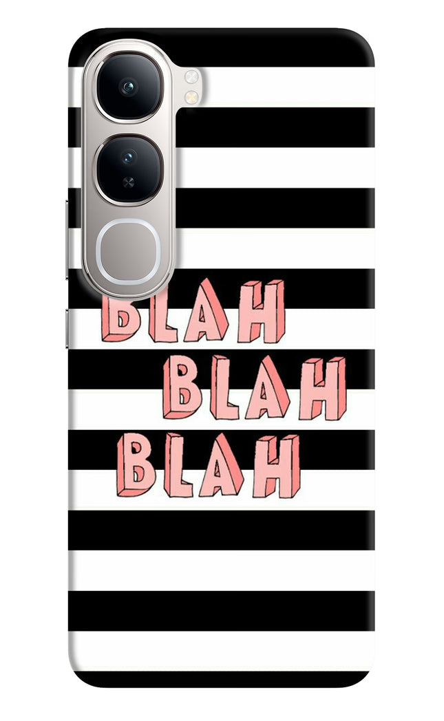 Blah Blah Blah Vivo Y300 5G Hard Case Back Cover by Casekaro