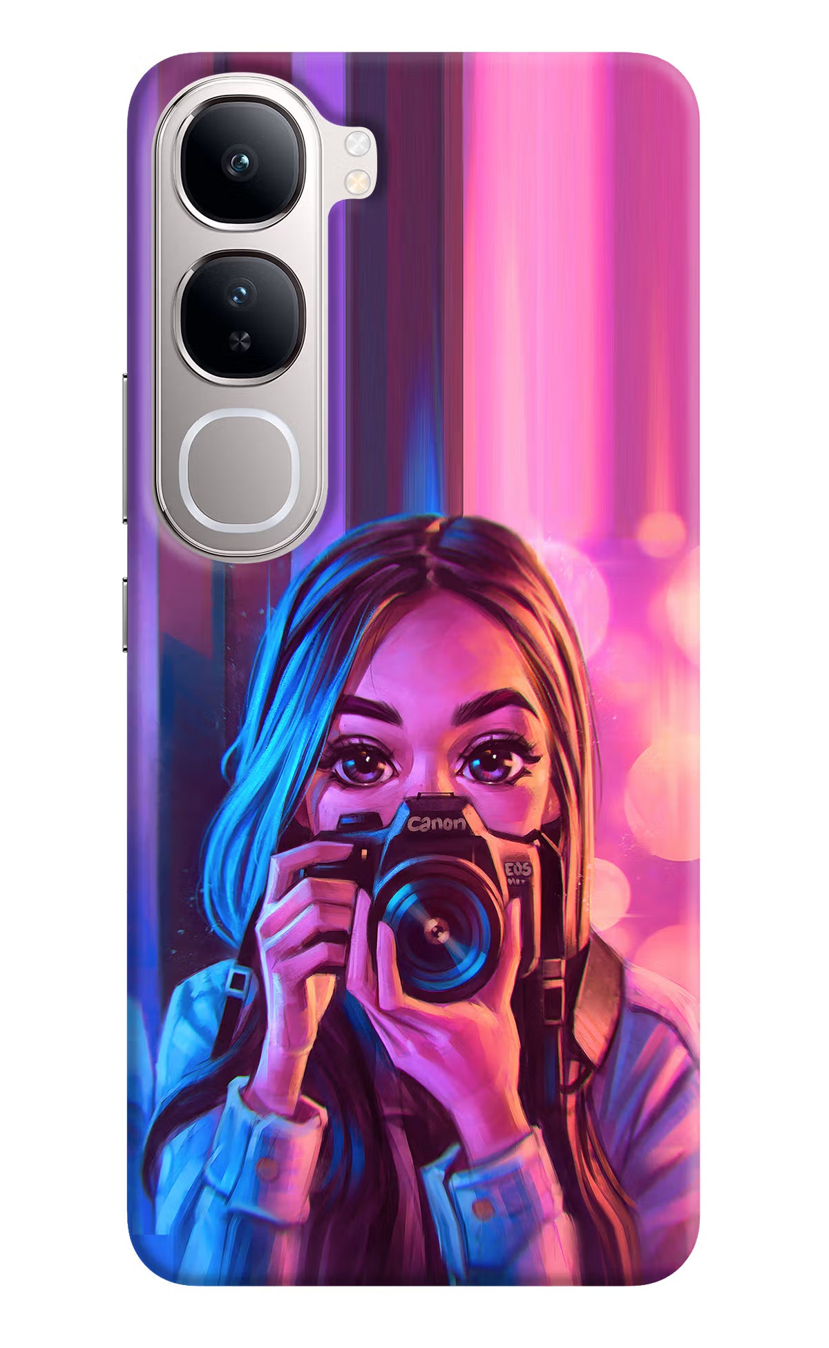 Girl Photographer Vivo Y300 5G Back Cover