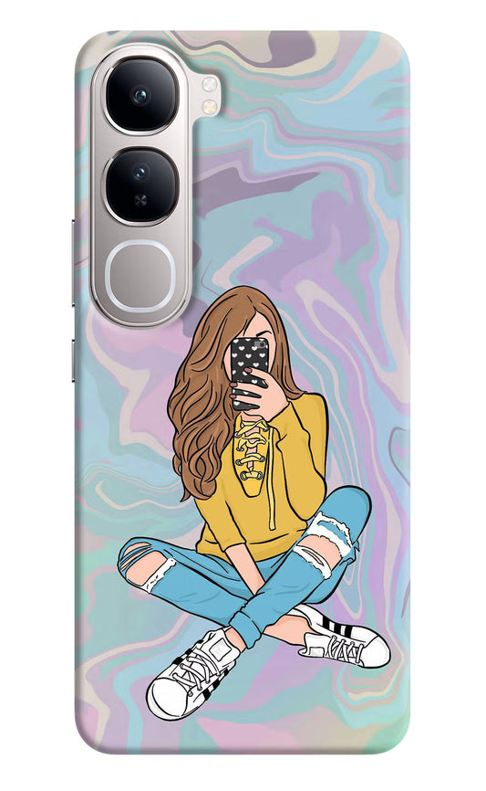 Selfie Girl Vivo Y300 5G Back Cover