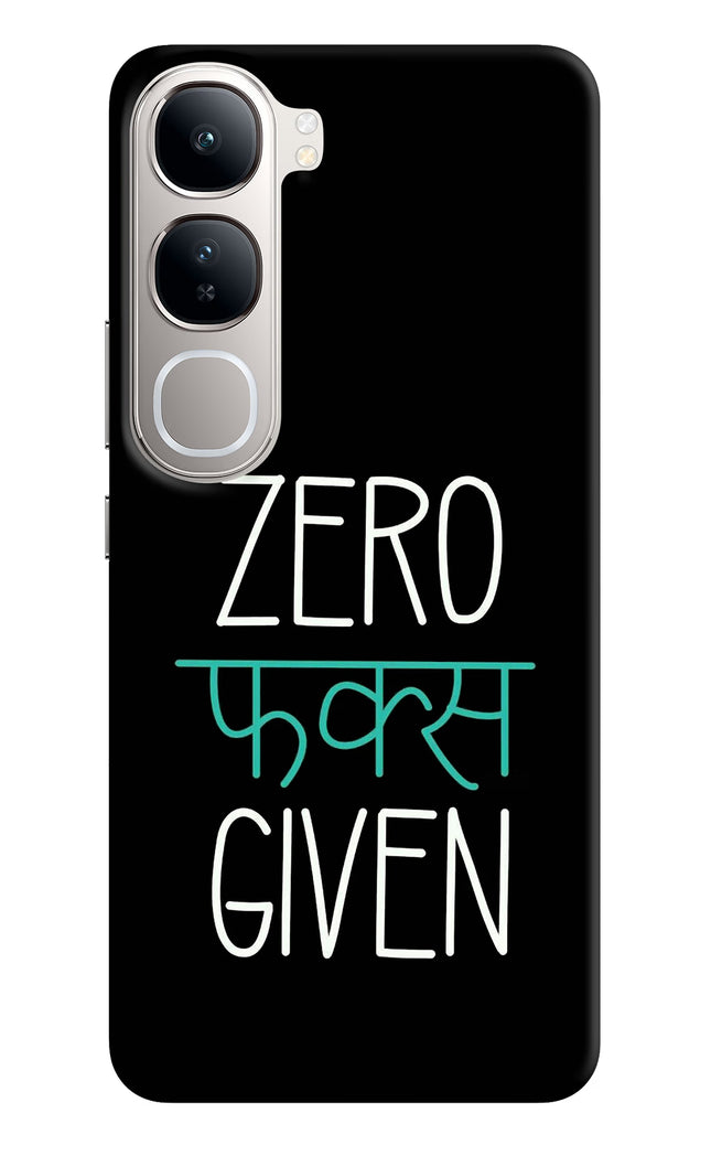 Zero Fucks Given Vivo Y300 5G Hard Case Back Cover by Casekaro