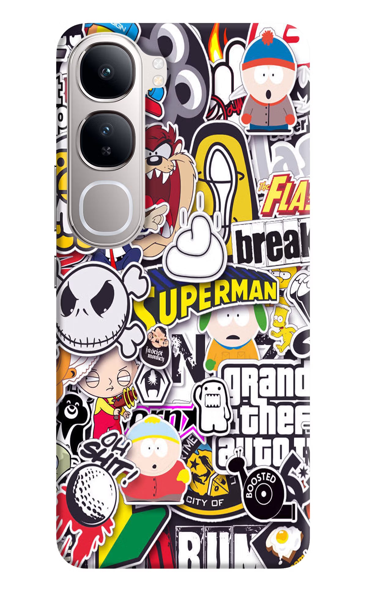 Sticker Bomb Vivo Y300 5G Back Cover