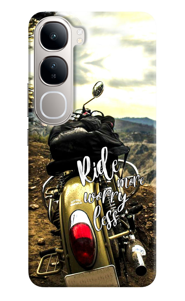 Ride More Worry Less Vivo Y300 5G Hard Case Back Cover by Casekaro