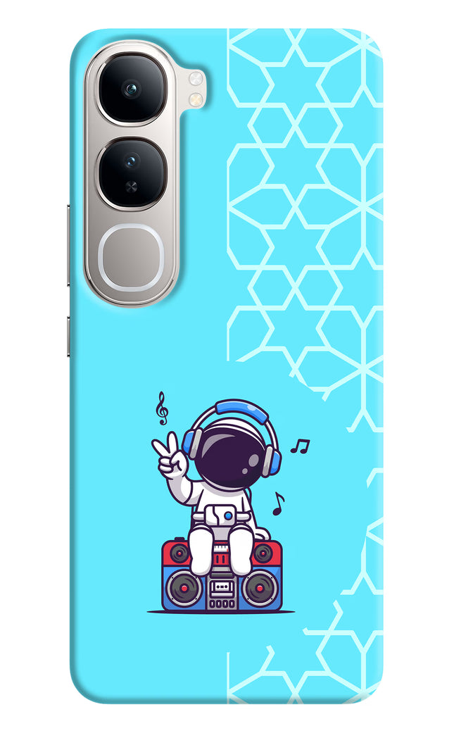 Cute Astronaut Chilling Vivo Y300 5G Hard Case Back Cover by Casekaro