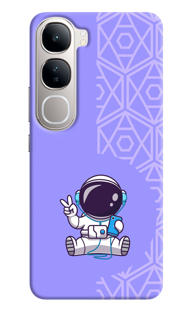 Cute Astronaut Chilling Vivo Y300 5G Hard Case Back Cover by Casekaro