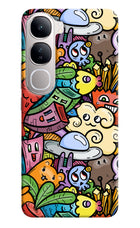Veggie Doodle Vivo Y300 5G Back Cover