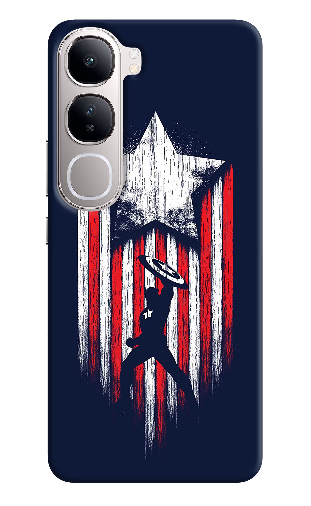 Captain America Marvel Art Vivo Y300 5G Back Cover