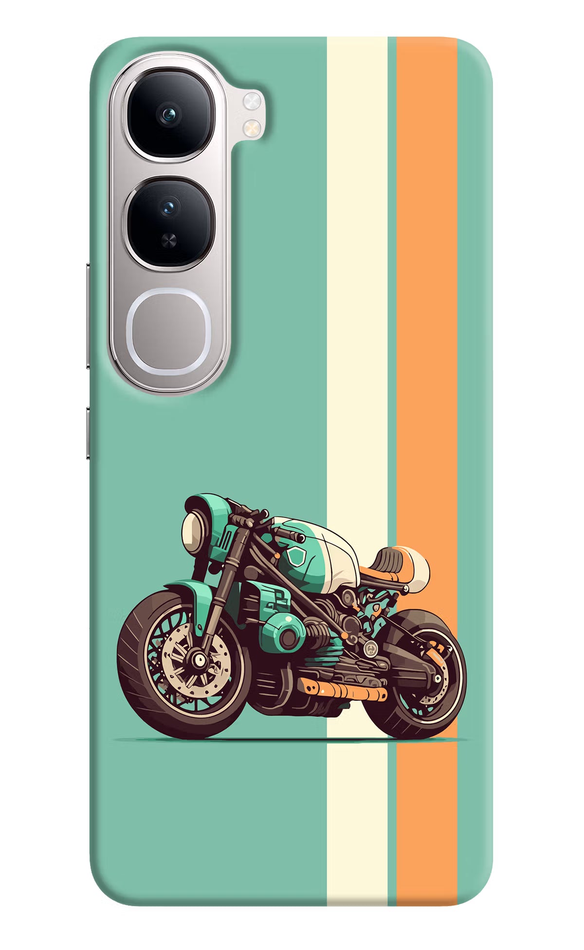 Striped Moto Drift Vivo Y300 5G Back Cover