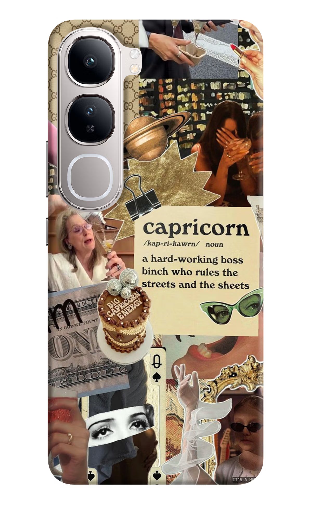 Capricorn Zodiac Vivo Y300 5G Hard Case Back Cover by Casekaro