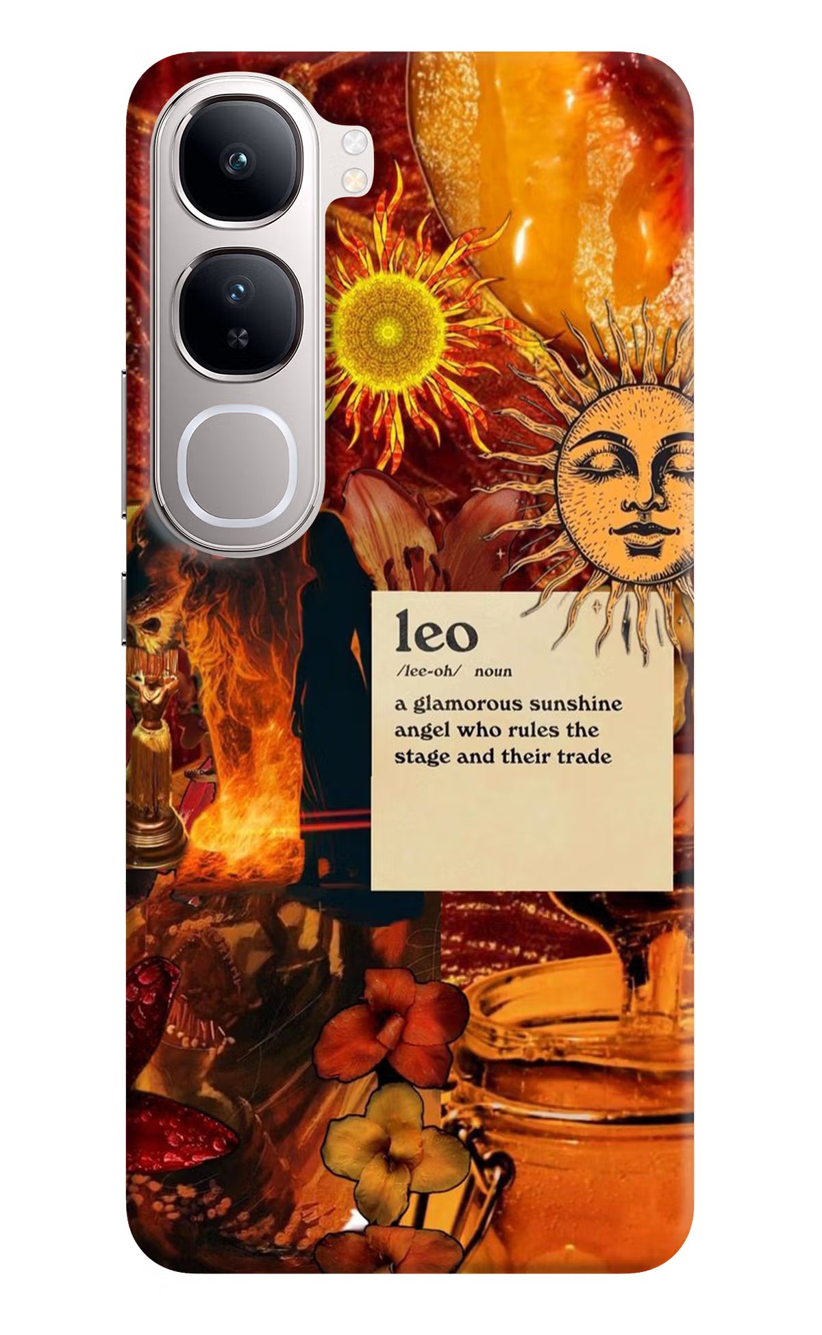 Leo Zodiac Vivo Y300 5G Hard Case Back Cover by Casekaro