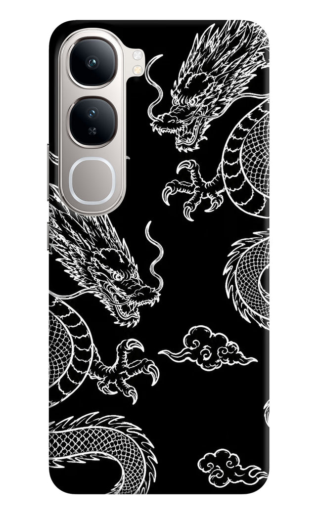 Twin Dragons Vivo Y300 5G Hard Case Back Cover by Casekaro