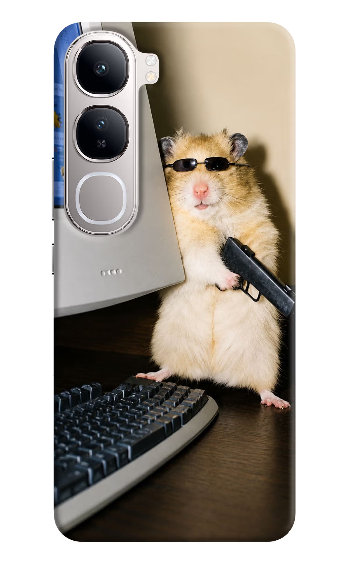 Hacker Hamster Vivo Y300 5G Back Cover