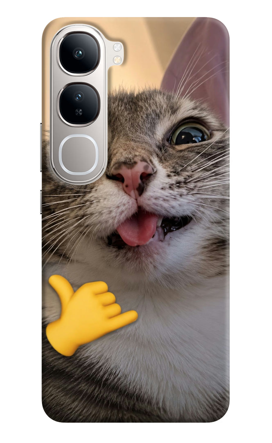 Silly Cat Call Vivo Y300 5G Back Cover, Hard case