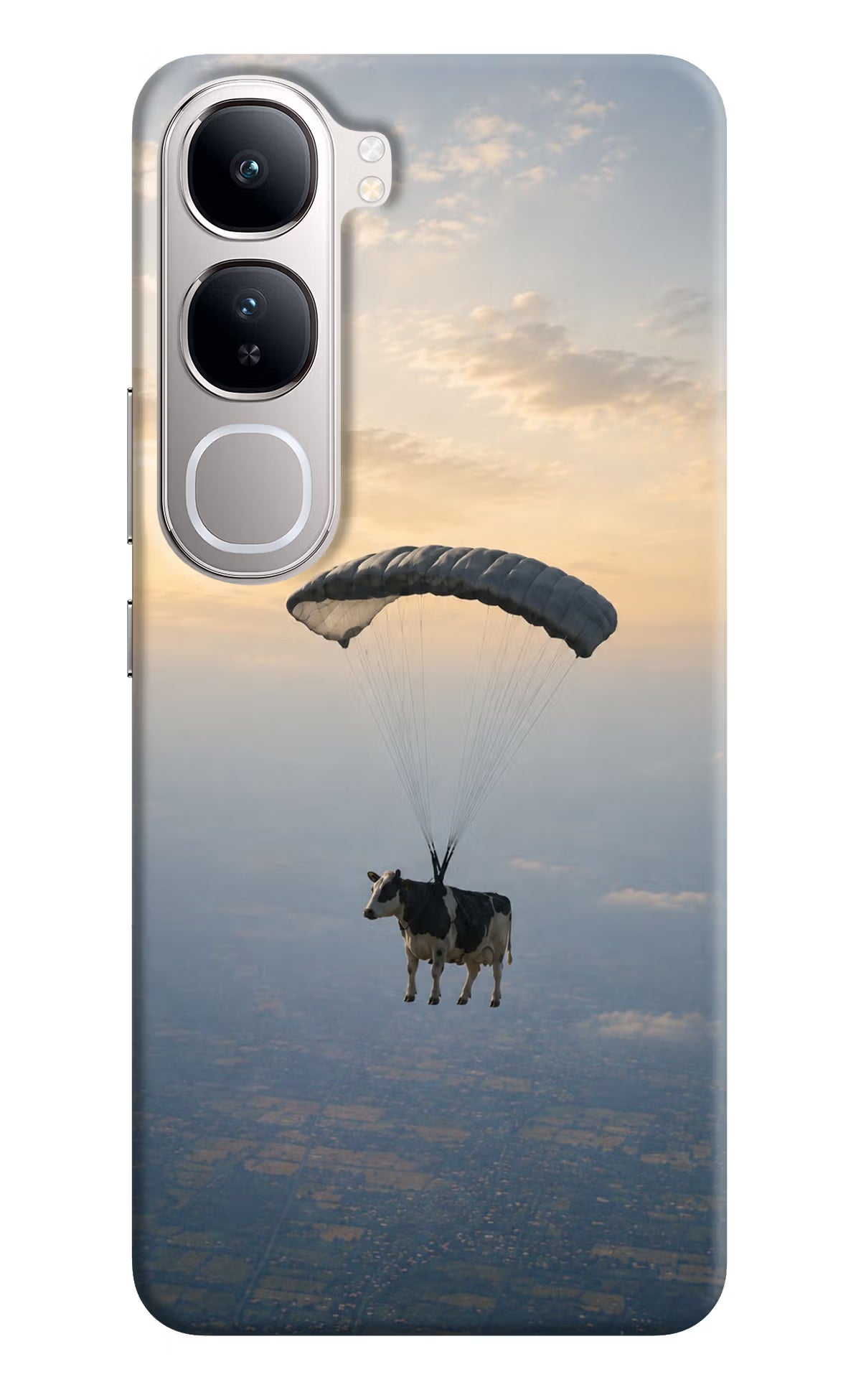 Skydiving Cow Vivo Y300 5G Back Cover