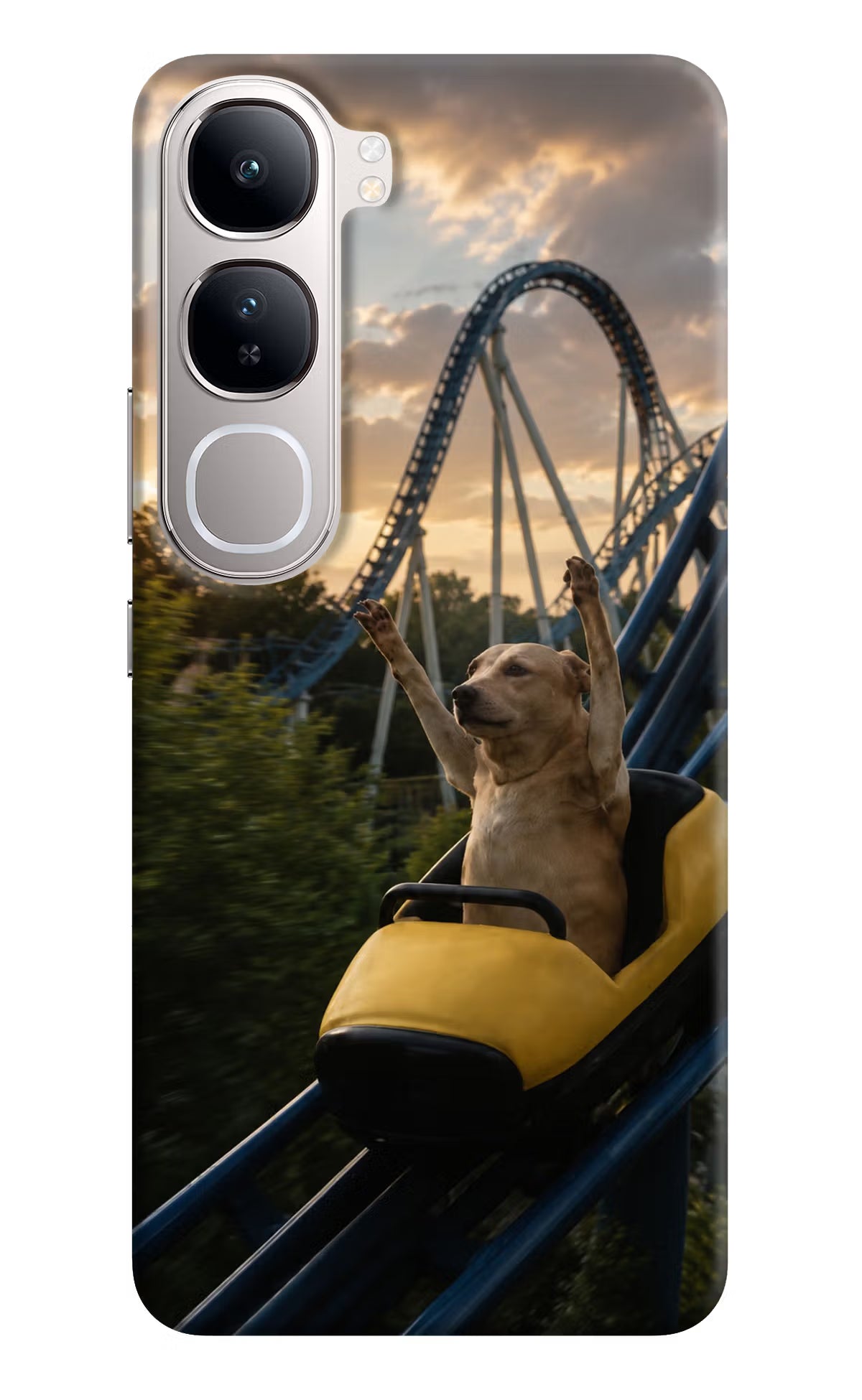 Rollercoaster Dog Vivo Y300 5G Back Cover